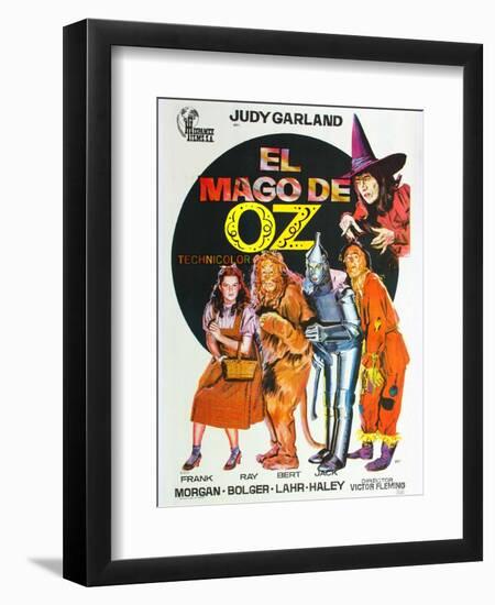 The Wizard of Oz, Spanish Movie Poster, 1939-null-Framed Art Print