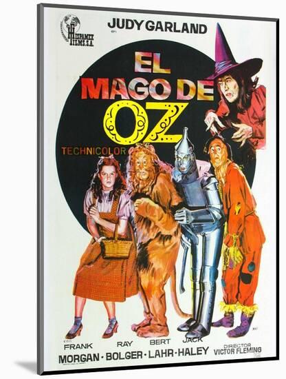 The Wizard of Oz, Spanish Movie Poster, 1939-null-Mounted Art Print