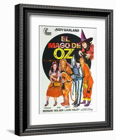 The Wizard of Oz, Spanish Movie Poster, 1939-null-Framed Art Print