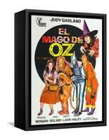 The Wizard of Oz, Spanish Movie Poster, 1939-null-Framed Stretched Canvas