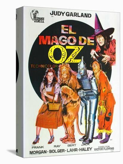 The Wizard of Oz, Spanish Movie Poster, 1939-null-Stretched Canvas