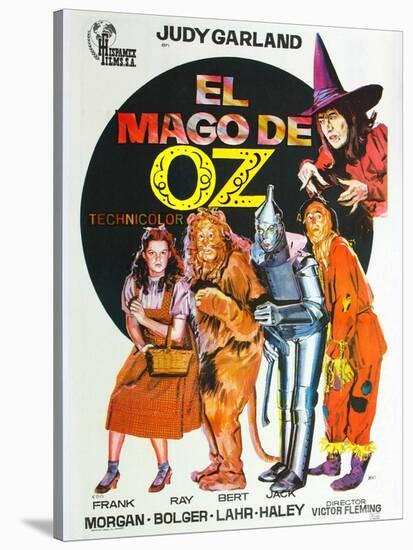 The Wizard of Oz, Spanish Movie Poster, 1939-null-Stretched Canvas