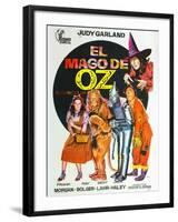 The Wizard of Oz, Spanish Movie Poster, 1939-null-Framed Art Print