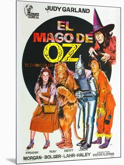 The Wizard of Oz, Spanish Movie Poster, 1939-null-Mounted Art Print