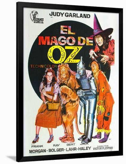 The Wizard of Oz, Spanish Movie Poster, 1939-null-Framed Art Print