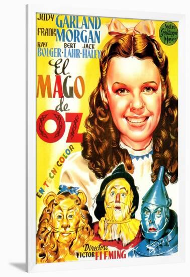 The Wizard of Oz, Spanish Movie Poster, 1939-null-Framed Art Print