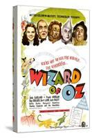 The Wizard of Oz, UK Movie Poster, 1939-null-Stretched Canvas