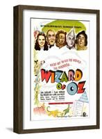 The Wizard of Oz, UK Movie Poster, 1939-null-Framed Art Print