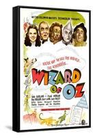 The Wizard of Oz, UK Movie Poster, 1939-null-Framed Stretched Canvas