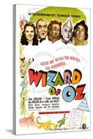 The Wizard of Oz, UK Movie Poster, 1939-null-Stretched Canvas