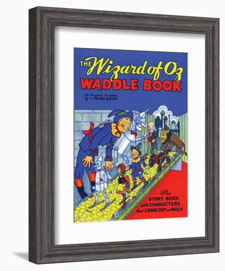 The Wizard of Oz Waddle Book-W.w. Denslow-Framed Art Print