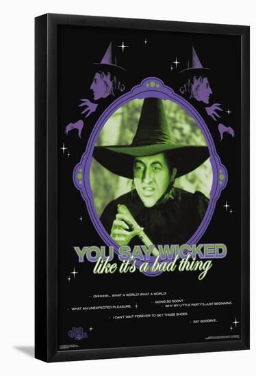 The Wizard Of Oz - You Say Wicked-Trends International-Framed Poster