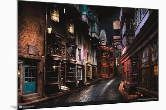 The Wizarding World: Harry Potter - Diagon Alley-Trends International-Mounted Poster