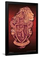 The Wizarding World: Harry Potter - Gryffindor Lion Crest-Trends International-Framed Poster