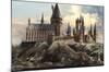 The Wizarding World: Harry Potter - Hogwarts at Sunrise-Trends International-Mounted Poster