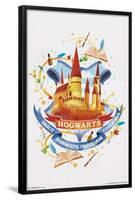 The Wizarding World: Harry Potter - Hogwarts Castle Charm-Trends International-Framed Poster