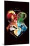 The Wizarding World: Harry Potter - Hogwarts House Crests-Trends International-Mounted Poster