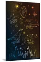 The Wizarding World: Harry Potter - Houses in the Stars-Trends International-Mounted Poster