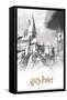 The Wizarding World: Harry Potter - Illustrated Hogwarts-Trends International-Framed Stretched Canvas