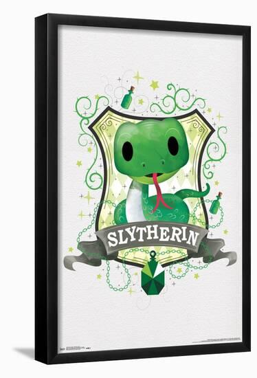 The Wizarding World: Harry Potter - Slytherin Charm-Trends International-Framed Poster