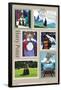 The Wizarding World: Harry Potter - Stamps Collage-Trends International-Framed Poster