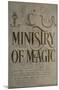 The Wizarding World: Harry Potter - The Ministry of Magic-Trends International-Mounted Poster