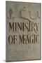 The Wizarding World: Harry Potter - The Ministry of Magic-Trends International-Mounted Poster