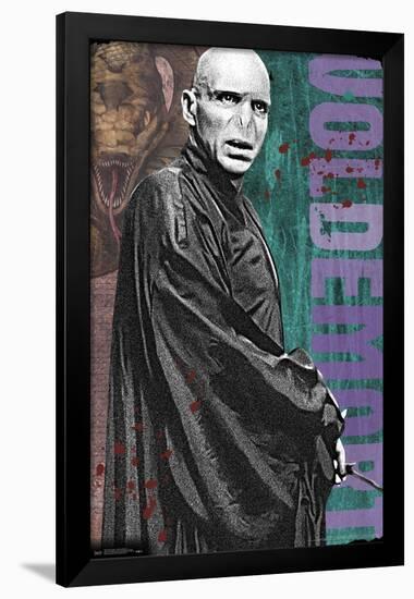 The Wizarding World: Harry Potter - Voldemort with Wand-Trends International-Framed Poster