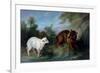 The Wolf and the Lamb, 1751 (Oil on Canvas)-Jean-Baptiste Oudry-Framed Giclee Print