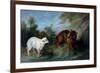 The Wolf and the Lamb, 1751 (Oil on Canvas)-Jean-Baptiste Oudry-Framed Giclee Print