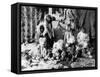 The "Wolf dance" of the Kaviagamutes, Alaska Eskimos Photograph - Alaska-Lantern Press-Framed Stretched Canvas