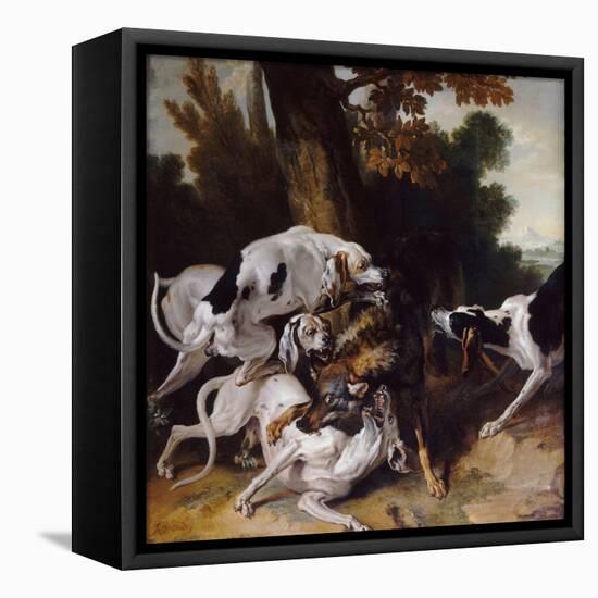 The Wolf Hunt, 1725-Jean-Baptiste Oudry-Framed Stretched Canvas