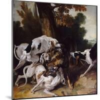 The Wolf Hunt, 1725-Jean-Baptiste Oudry-Mounted Premium Giclee Print