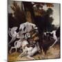 The Wolf Hunt, 1725-Jean-Baptiste Oudry-Mounted Premium Giclee Print