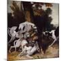 The Wolf Hunt, 1725-Jean-Baptiste Oudry-Mounted Giclee Print