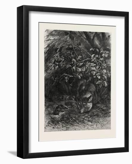 The Wolf in its Lair, 1882-null-Framed Giclee Print