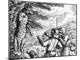 The Wolf in Sheep's Clothing, 1687-Francis Barlow-Mounted Giclee Print