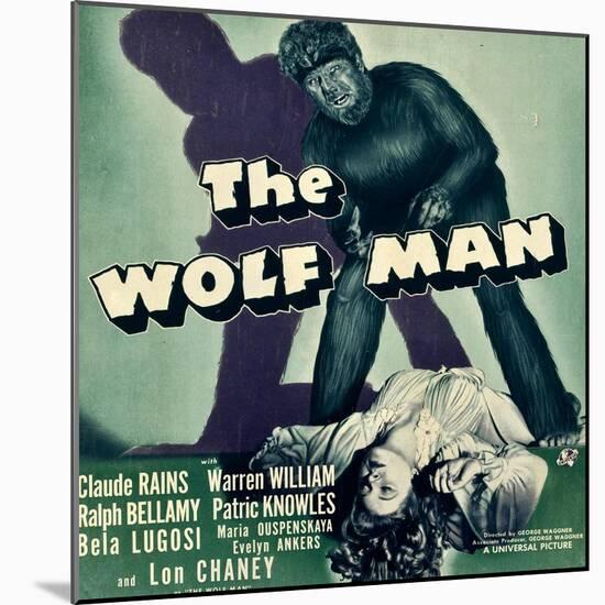 The Wolf Man, 1941-null-Mounted Art Print