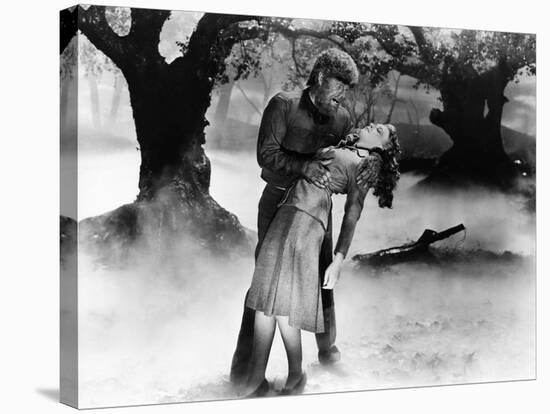 The Wolf Man, Lon Chaney Jr., Evelyn Ankers, 1941-null-Stretched Canvas