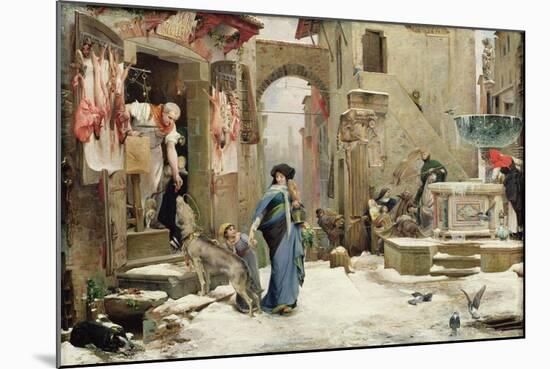 The Wolf of Gubbio, 1877-Luc-Oliver Merson-Mounted Giclee Print