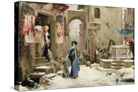 The Wolf of Gubbio, 1877-Luc-Oliver Merson-Stretched Canvas