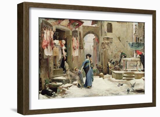 The Wolf of Gubbio, 1877-Luc-Oliver Merson-Framed Giclee Print