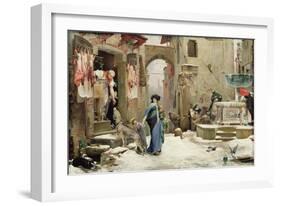 The Wolf of Gubbio, 1877-Luc-Oliver Merson-Framed Giclee Print