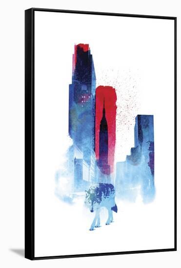 The Wolf of the City-Robert Farkas-Framed Stretched Canvas