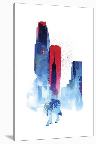 The Wolf of the City-Robert Farkas-Stretched Canvas