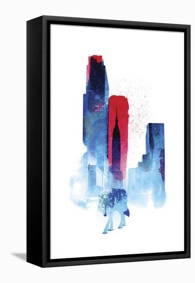 The Wolf of the City-Robert Farkas-Framed Stretched Canvas