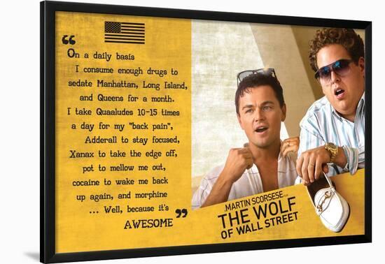 The Wolf Of Wall Street-null-Lamina Framed Poster