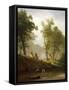 The Wolf River, Kansas, c.1859-Albert Bierstadt-Framed Stretched Canvas