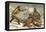 The Wolf - 'The Noble Sacrifice'-Johann Baptist Zwecker-Framed Stretched Canvas