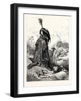 The Wolf Turned Shepherd-Gustave Dore-Framed Giclee Print